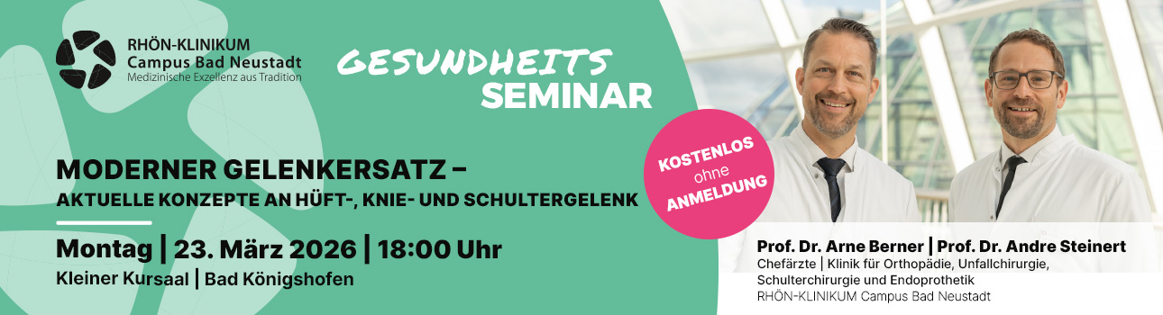 Gesundheitsseminar | Moderner Gelenkersatz | 23.03.2026