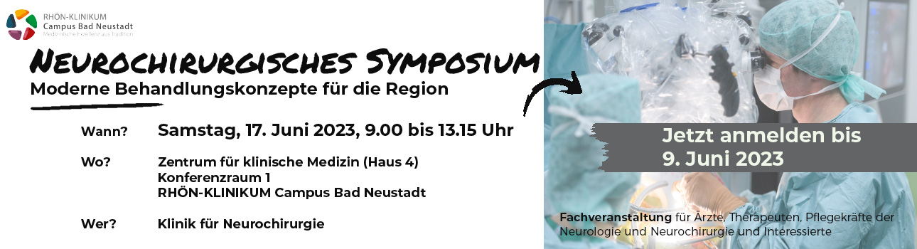 Veranstaltungshinweis Neurochirurgisches Symposium